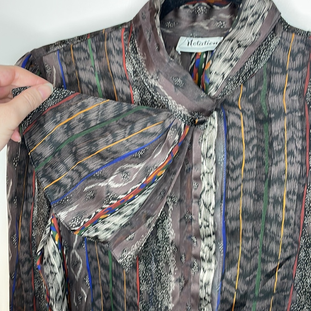 Vintage Notations Mixed Print Button Down - image 3